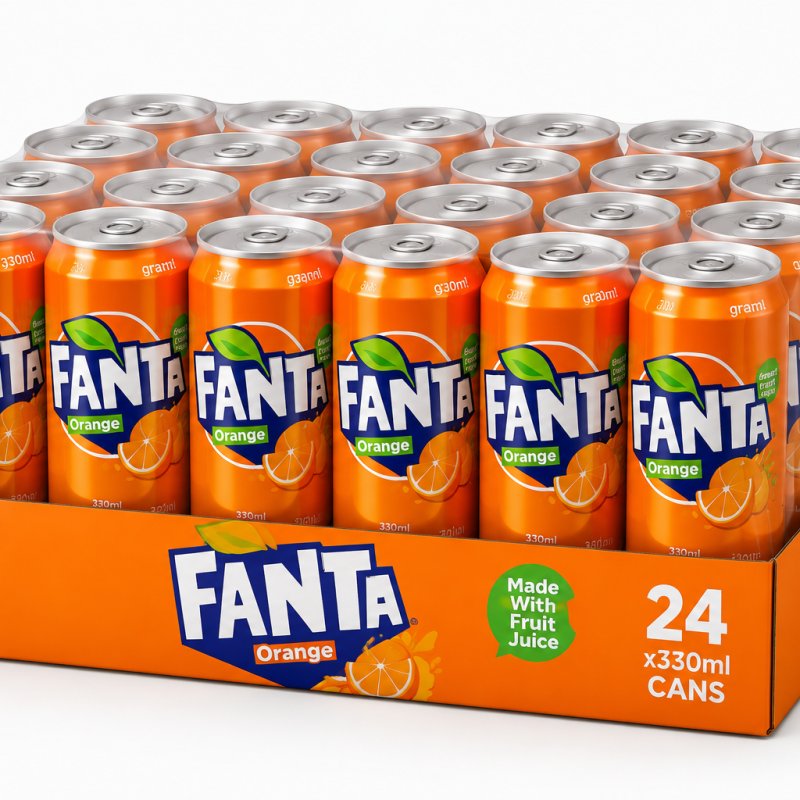 Coca-Cola &amp; Fanta Mixed Soft Drink Pack – 24x330ml Cans | Multiple Flavor Options