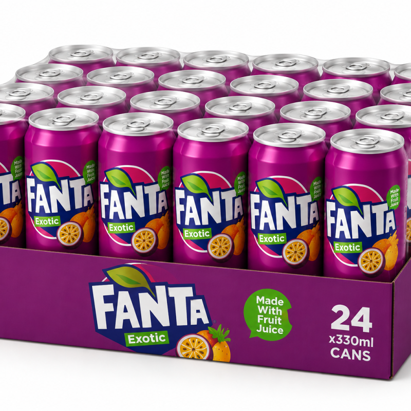 Coca-Cola &amp; Fanta Mixed Soft Drink Pack – 24x330ml Cans | Multiple Flavor Options