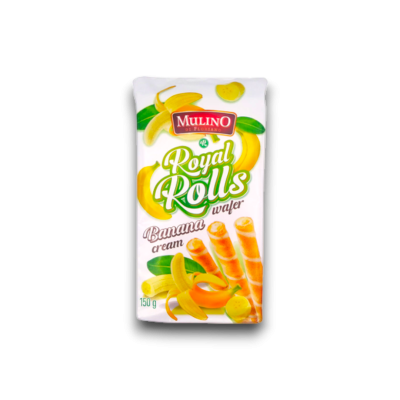 Mulino Wafer Rolls Banana 150gr