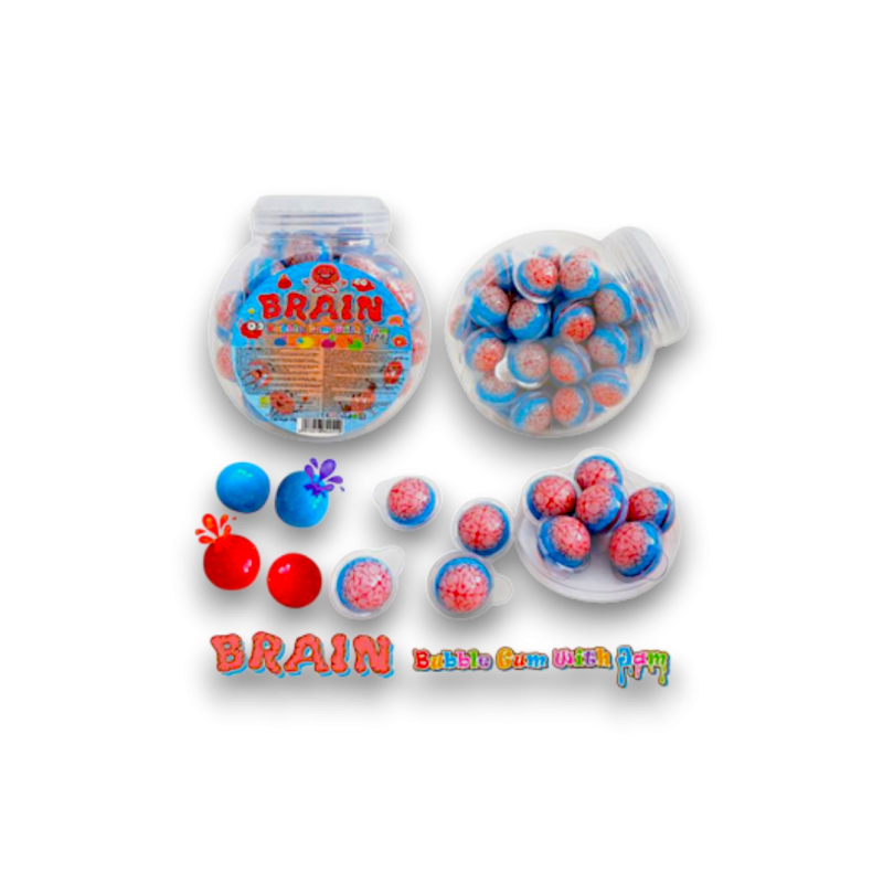 Brain Bubble Gum With Jam 18grx50pcs